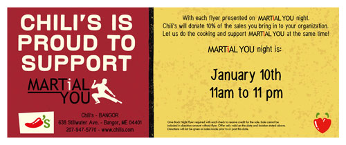 Chilis MARTiALYOU Coupon