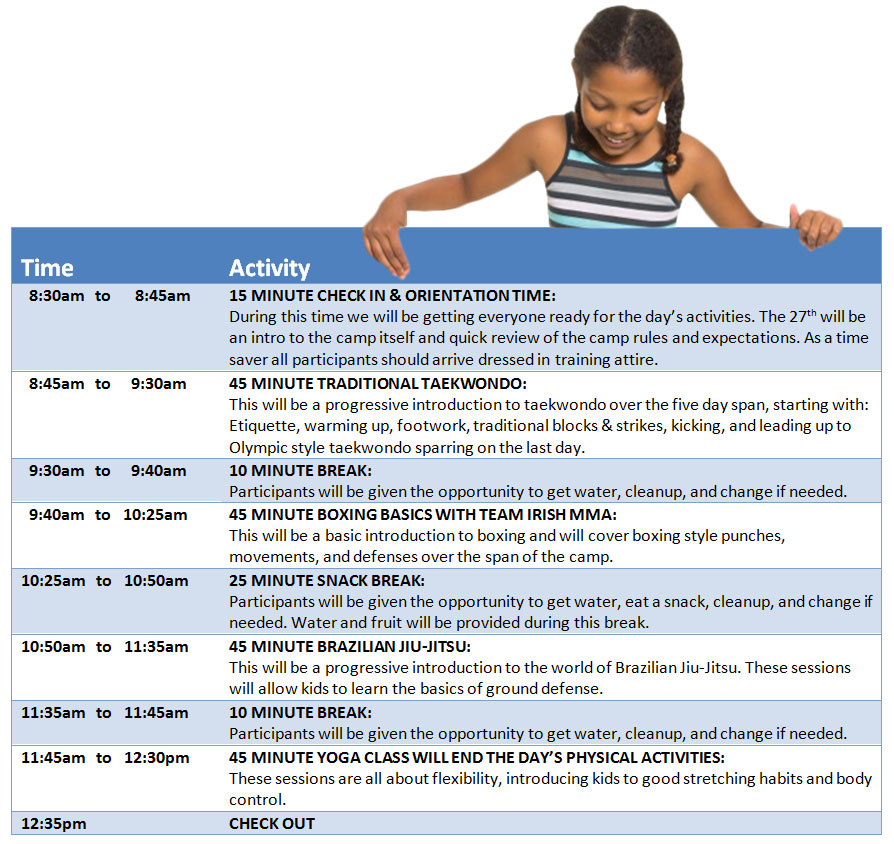 Daily Schedule 894x844